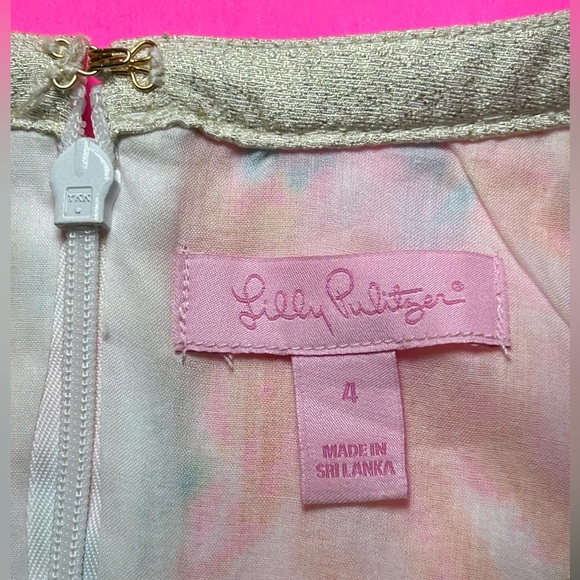 Lilly Pulitzer Kennedy Shift Resort White Casa Marina Halter Dress Size 4 - Picture 11 of 14